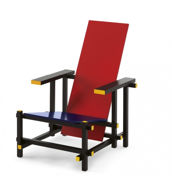 635 Red and Blue Cassina Fauteuil