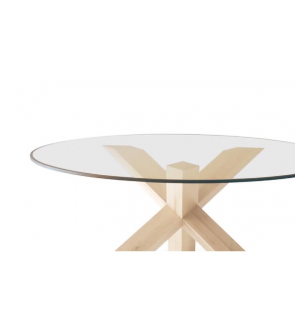 452 La Rotonda Cassina Table with Glass Top