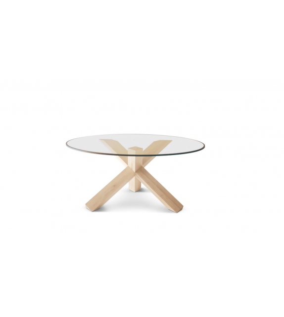452 La Rotonda Cassina Table with Glass Top
