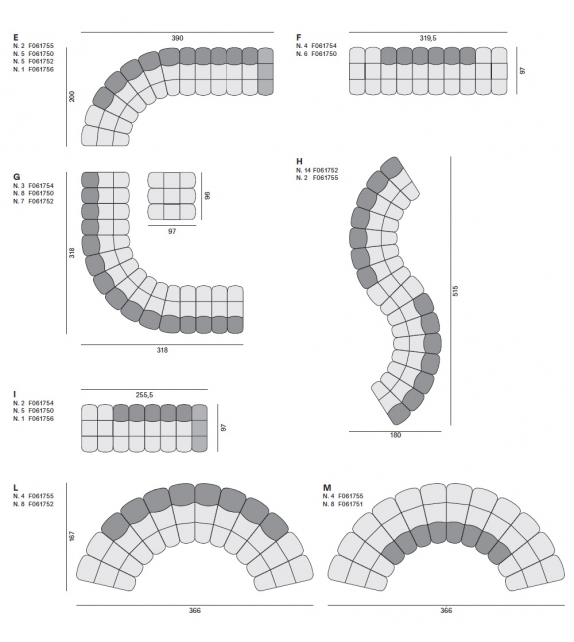 Array MDF Italia Sofá Modular
