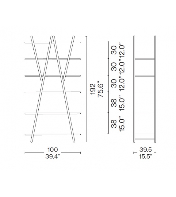114 Nuvola Rossa Cassina Bookcase