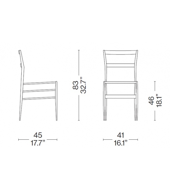 699 Superleggera Cassina Chaise
