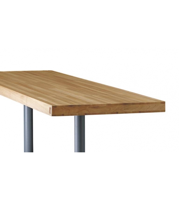 11 Table Pieds Corolle, Plateau Bois Cassina