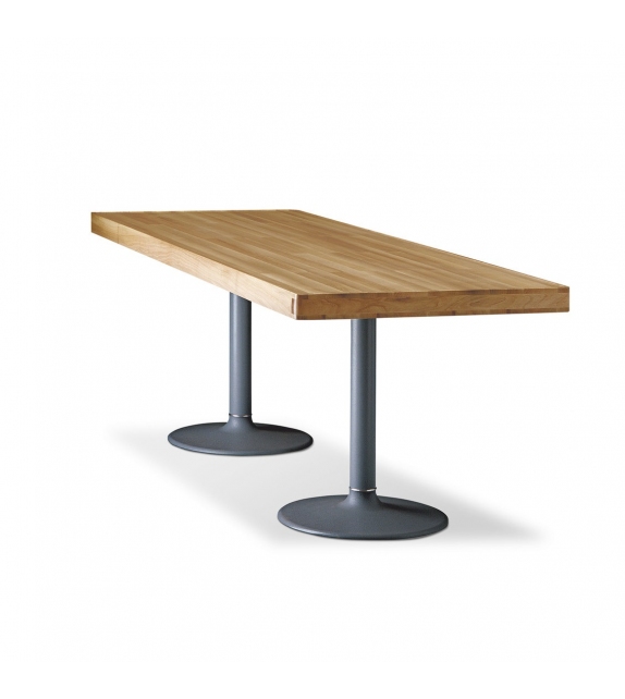 11 Table Pieds Corolle, Plateau Bois Cassina Tisch