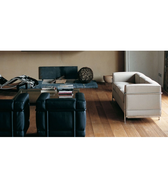 2 Fauteuil Grand Confort, Petit Modèle, Deux Places Cassina Sofá