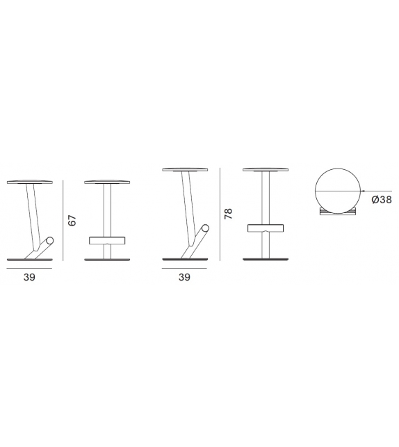Twig MDF Italia Tabouret Bar