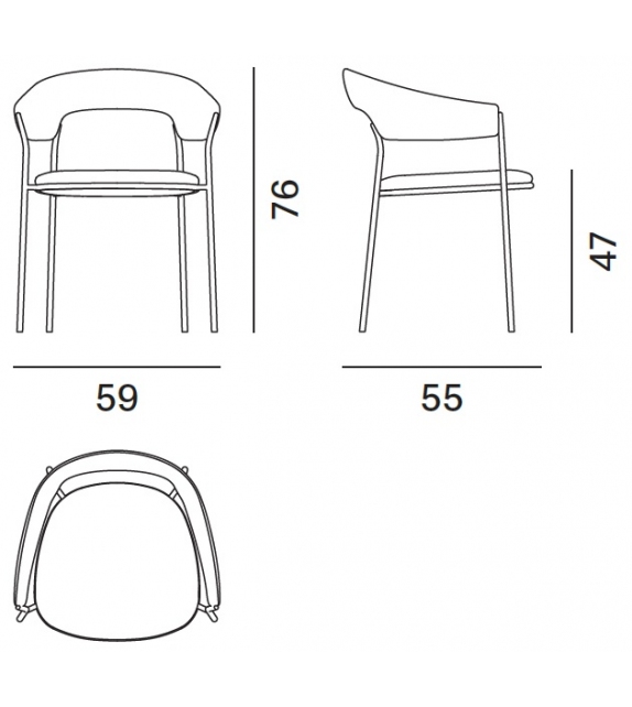 Archie MDF Italia Stuhl