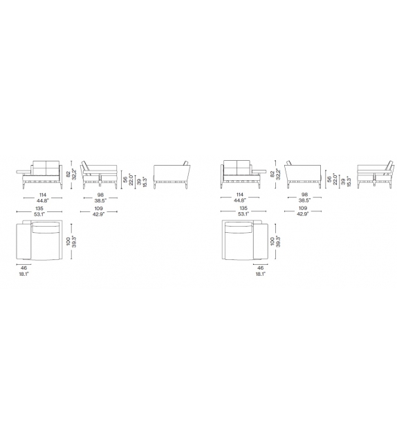241 Privé Cassina Poltrona