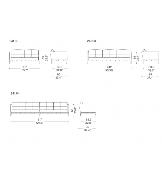 241 Privé Cassina Sofa