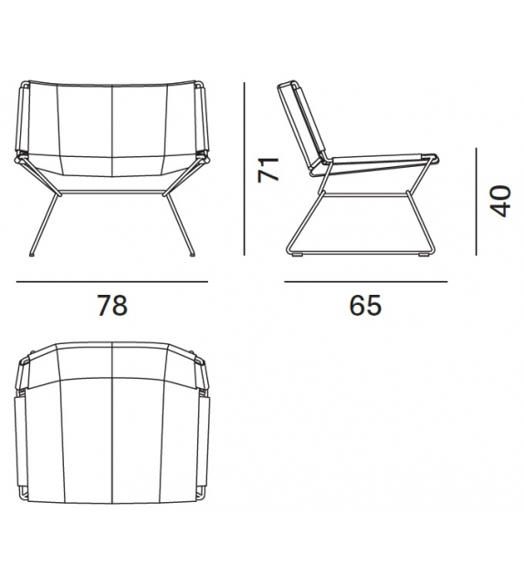 Neil Leather MDF Italia Fauteuil