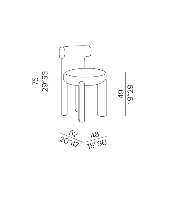Ready for shipping - Cosette Meridiani Chair