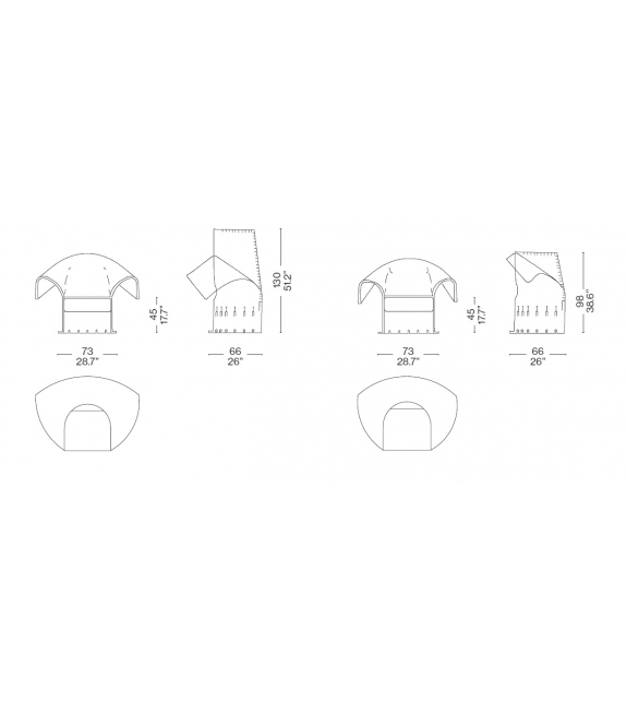 357 Feltri Fauteuil Cassina