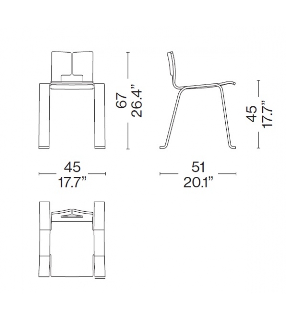 517 Ombra Tokio Chaise Cassina