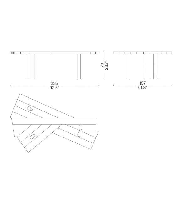 511 Ventaglio Tisch Cassina
