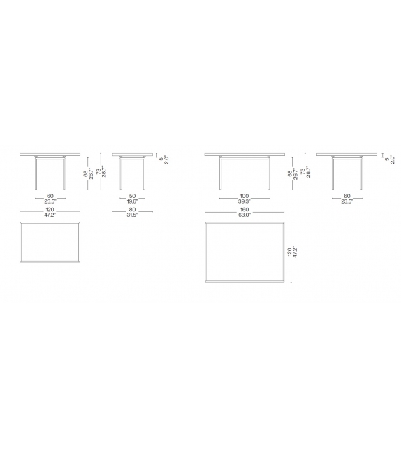 LC12 - Table La Roche Cassina Tisch