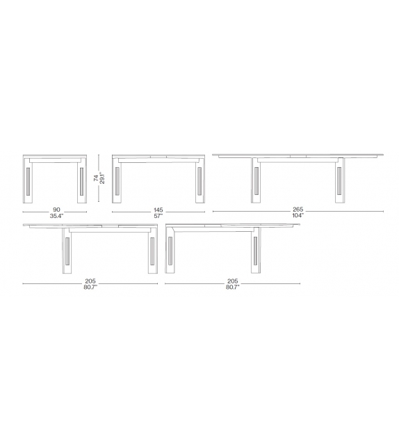 320 Berlino Table Mesa Cassina