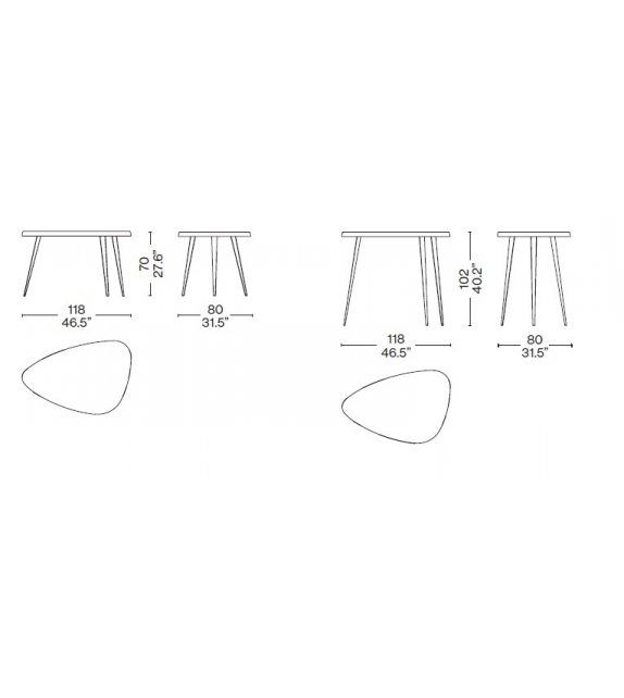527 Mexique Table Cassina