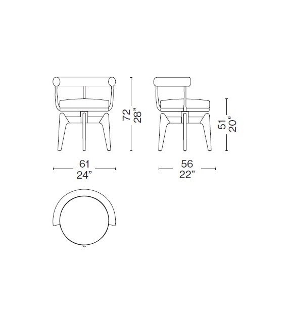 528 Indochine Armchair Cassina