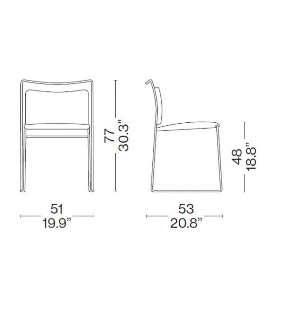 W55 Tulu Chaise Cassina