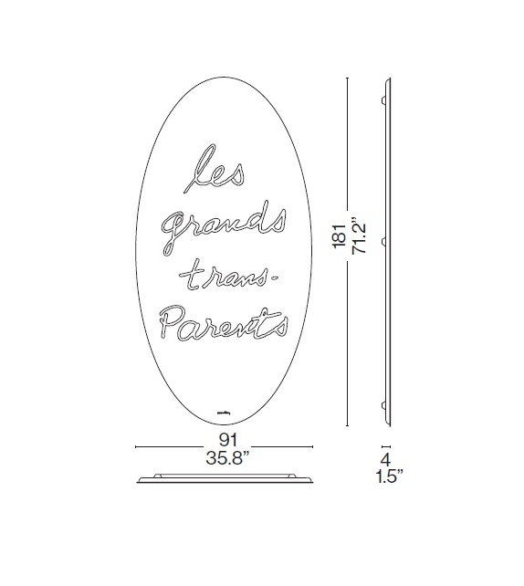 Les Grands Trans-Parents Spiegel Cassina