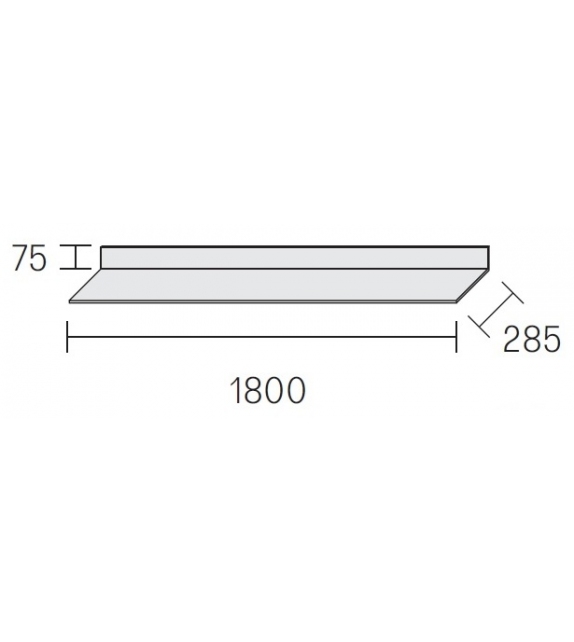 Listo para entregar - Eos Estante de Pared Rimadesio