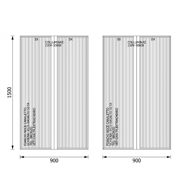 Ready for shipping - Bemade Antonio Lupi Wardrobe