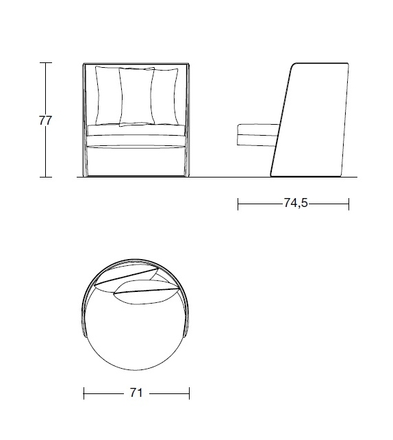 Miss_Joelle Antonio Lupi Armchair