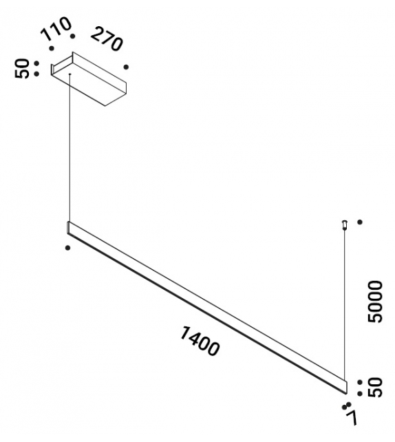 Sottile Davide Groppi Pendant Lamp