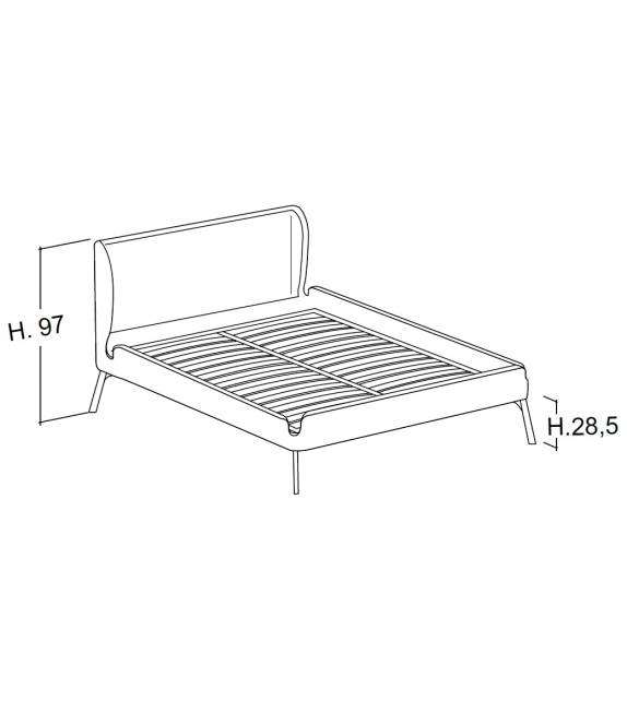 Bend-e wood Bolzan Bed