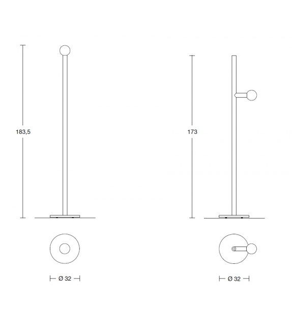 Apollo Antonio Lupi Floor Lamp