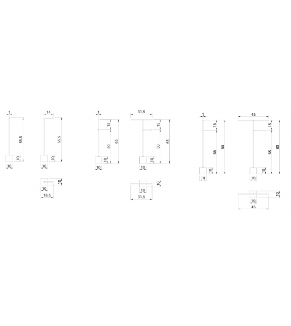 Bivio Antonio Lupi Towel Holder