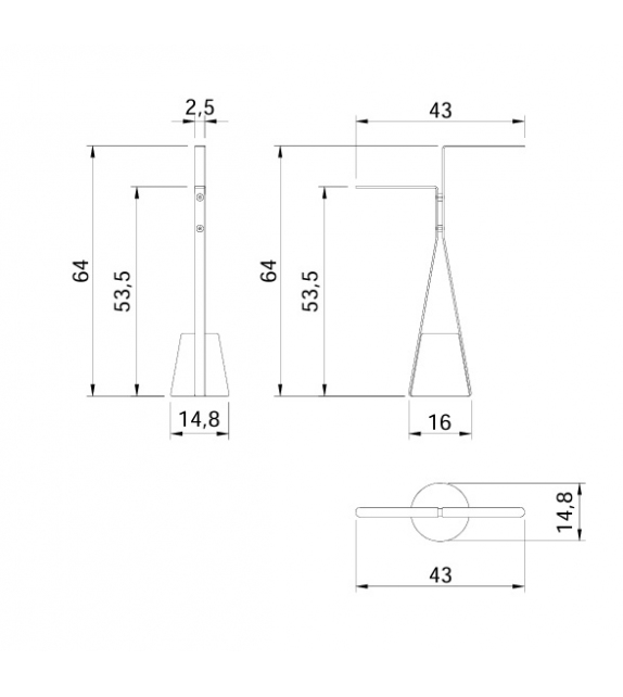 Halo Antonio Lupi Towel Holder