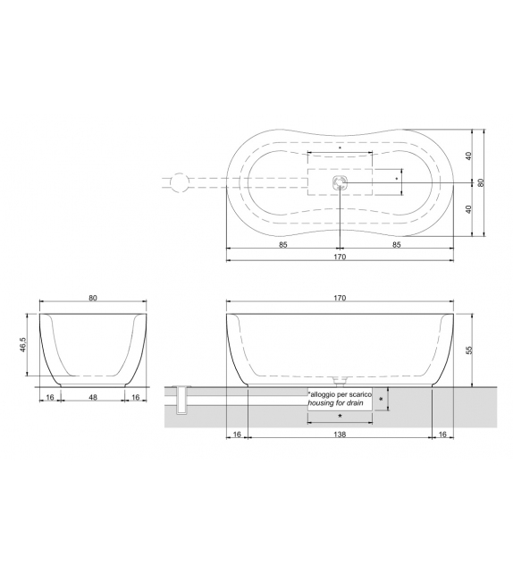 Fida Antonio Lupi Bathtub