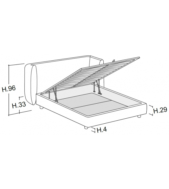 Jill Bolzan Bed with Storage Unit