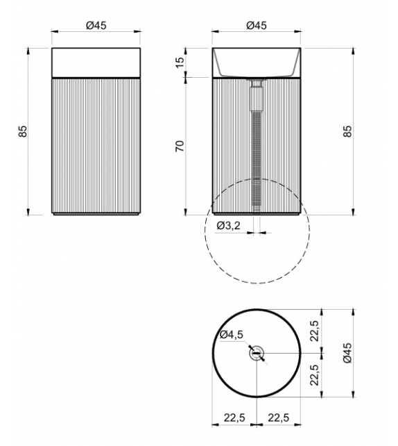 Antonio Lupi Rigatino_Stone Lavabo