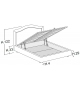 Capri Capitonnè Bolzan Bed with Storage Unit