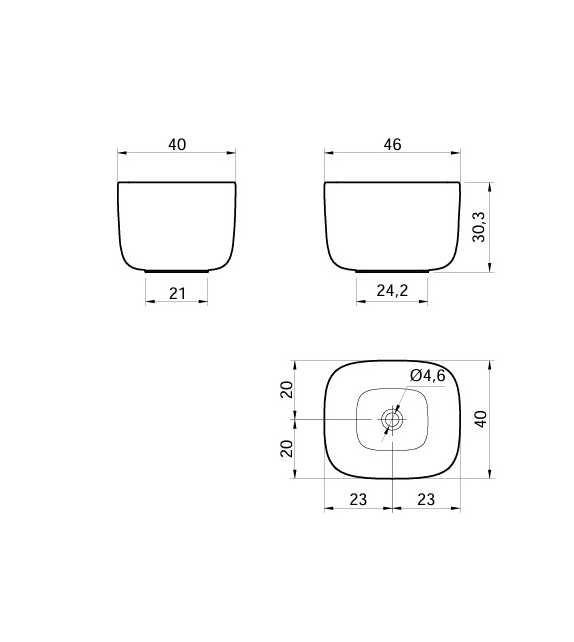 Poggio Antonio Lupi Countertop Washbasin