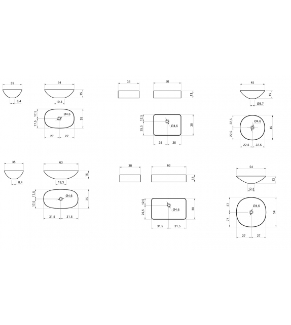 Antonio Lupi Velo Lavabo à Poser