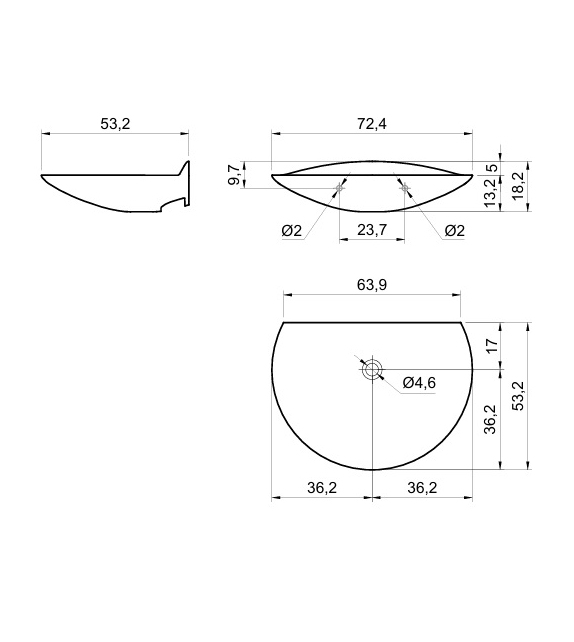 Venere Antonio Lupi Countertop Washbasin