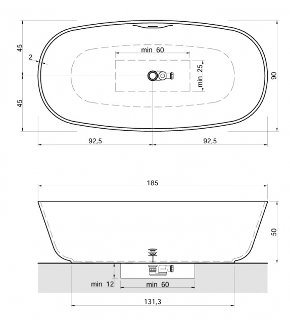 Baìa Antonio Lupi Bathtub