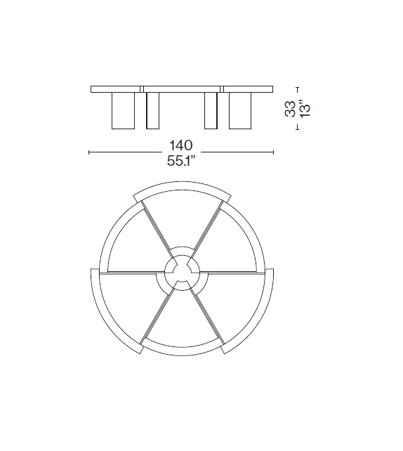 529 Rio Tavolo Basso Cassina