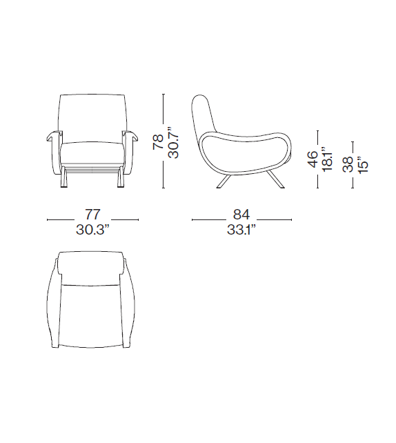 720 Lady Iconic Edition Armchair Cassina