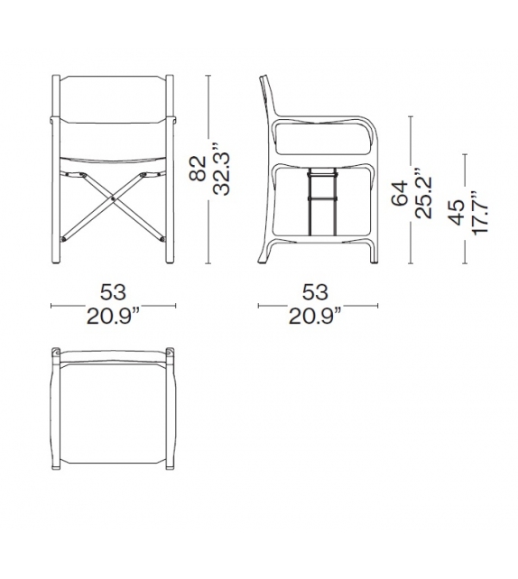 298 Unicredit Pavilion Project Folding Chair Cassina