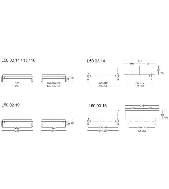 L50 Cab Night Bed Cassina