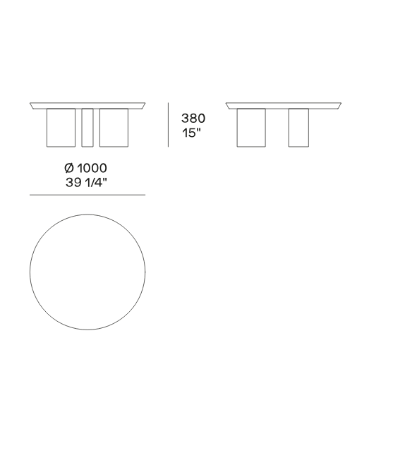 Versandfertig - Adrien Poliform Couchtisch