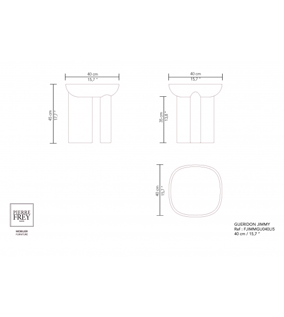 Prêt pour l'expédition - Jimmy Pierre Frey Table D'Appoint