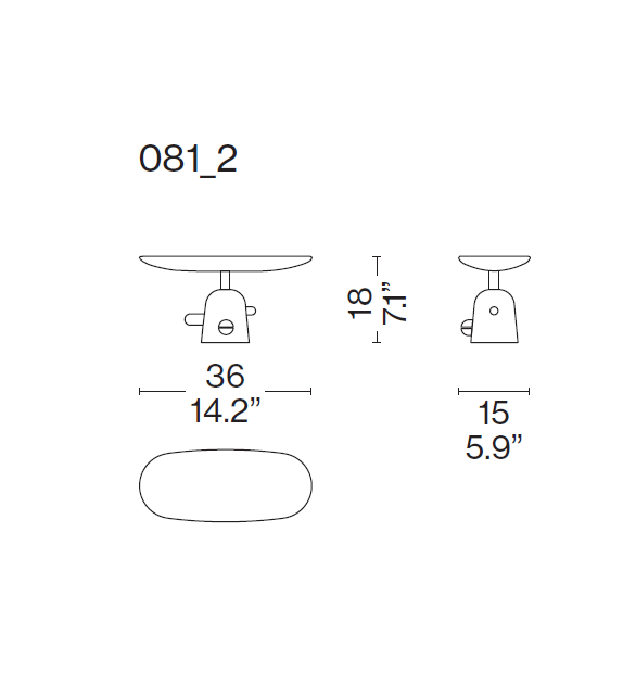 081 Réaction Poétique Oval Centrepiece Cassina