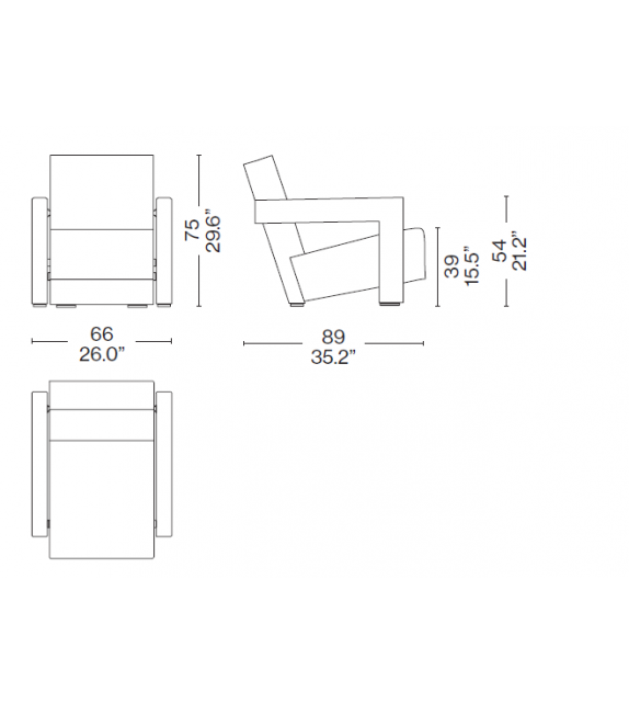 637 Utrecht Cassina Fauteuil XL