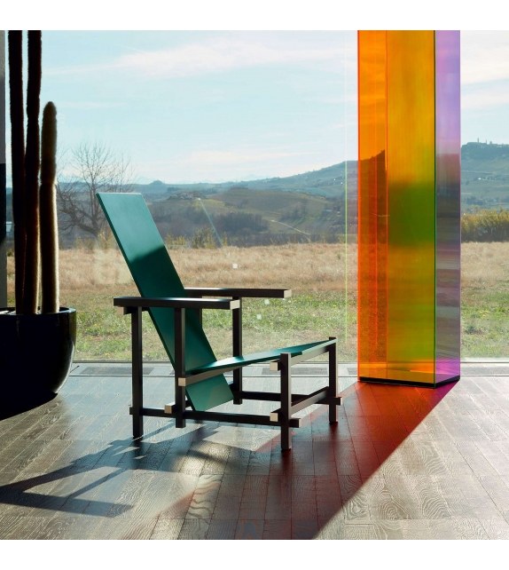 635 Black Red And Blue -  Zeilmaker Version Cassina Sessel