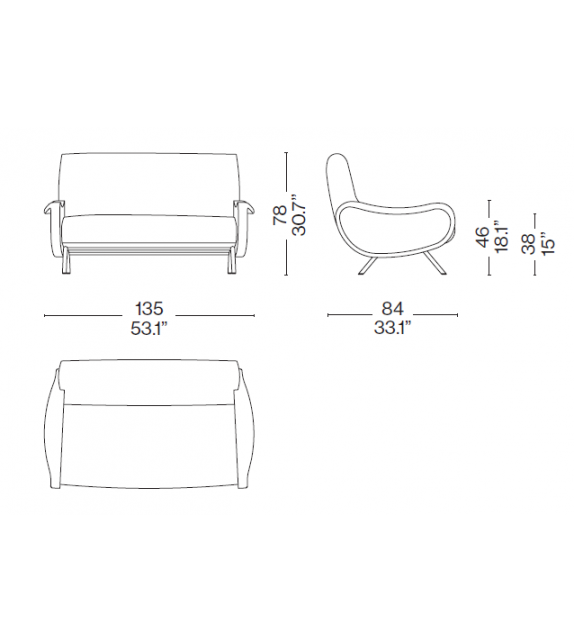 720 Lady Cassina Divano